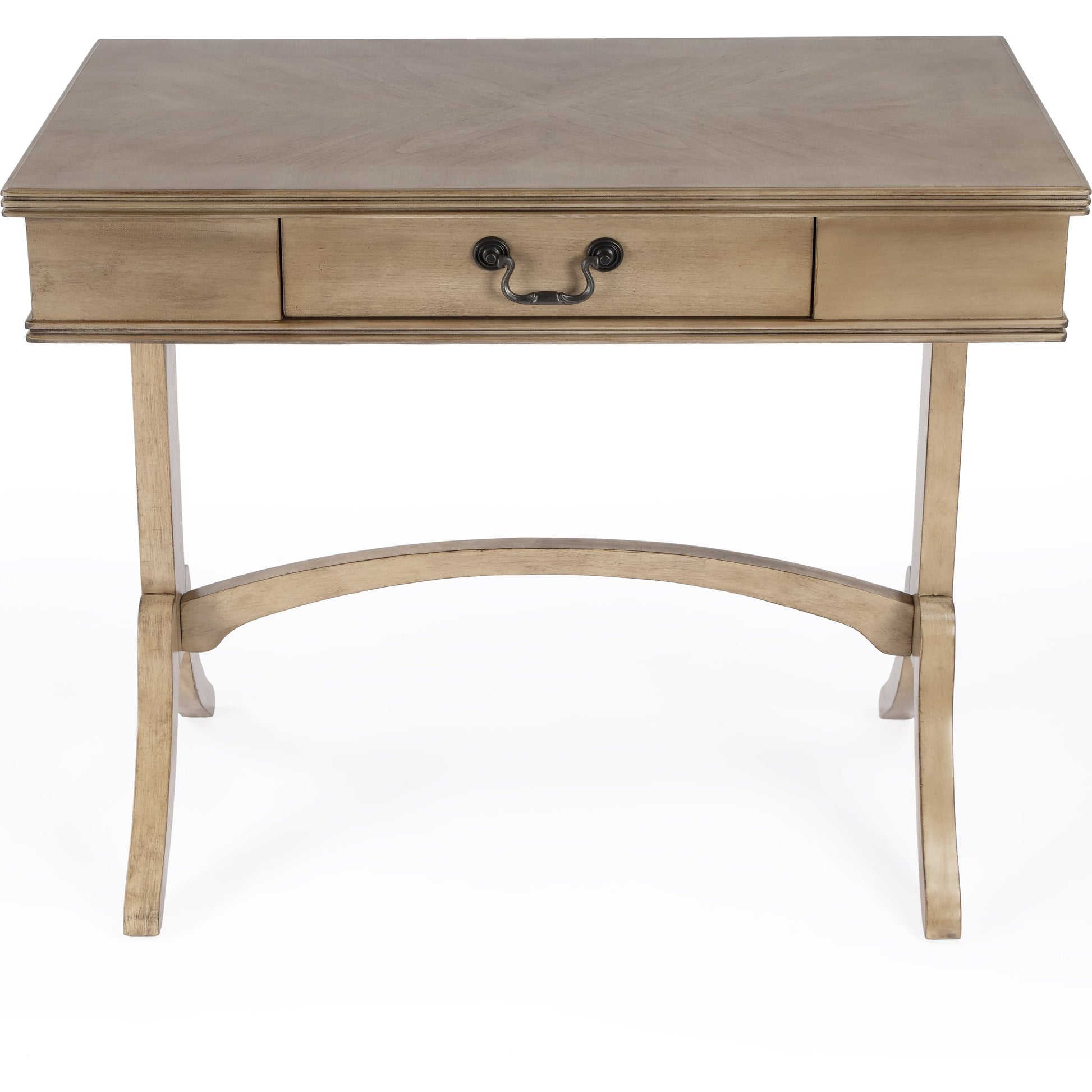 Alta Writing Desk by Butler Specialty Company. Made from acacia, pine wood solids, cherry veneer, mdf, antique brass hardware, metal drawer glides in a traditional style.