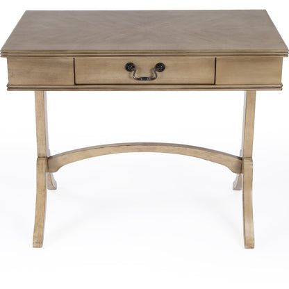 Alta Writing Desk by Butler Specialty Company. Made from acacia, pine wood solids, cherry veneer, mdf, antique brass hardware, metal drawer glides in a traditional style.