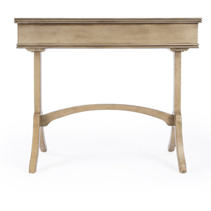 Alta Writing Desk by Butler Specialty Company. Made from acacia, pine wood solids, cherry veneer, mdf, antique brass hardware, metal drawer glides in a traditional style.