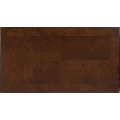 Alta Writing Desk by Butler Specialty Company. Made from acacia, pine wood solids, cherry veneer, mdf, antique brass hardware, metal drawer glides in a traditional style.
