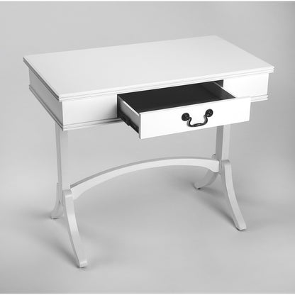 Alta Writing Desk by Butler Specialty Company. Made from acacia, pine wood solids, cherry veneer, mdf, antique brass hardware, metal drawer glides in a traditional style.