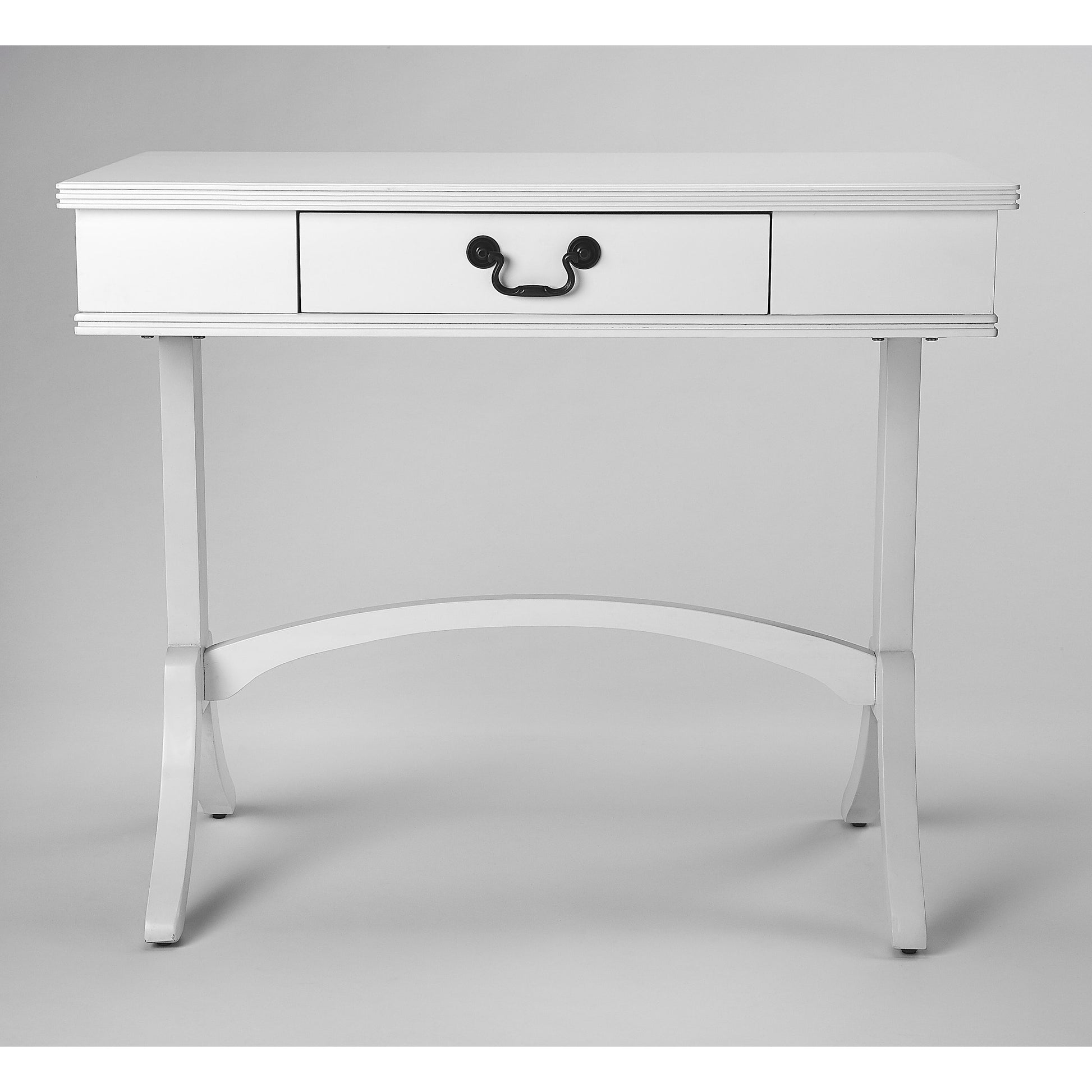Alta Writing Desk by Butler Specialty Company. Made from acacia, pine wood solids, cherry veneer, mdf, antique brass hardware, metal drawer glides in a traditional style.