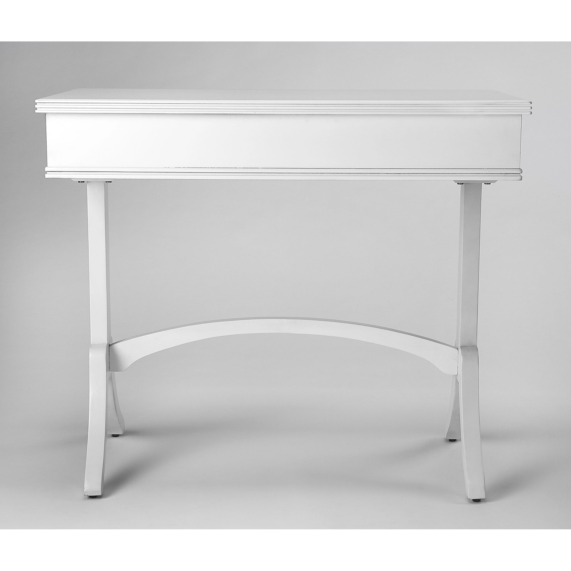 Alta Writing Desk by Butler Specialty Company. Made from acacia, pine wood solids, cherry veneer, mdf, antique brass hardware, metal drawer glides in a traditional style.