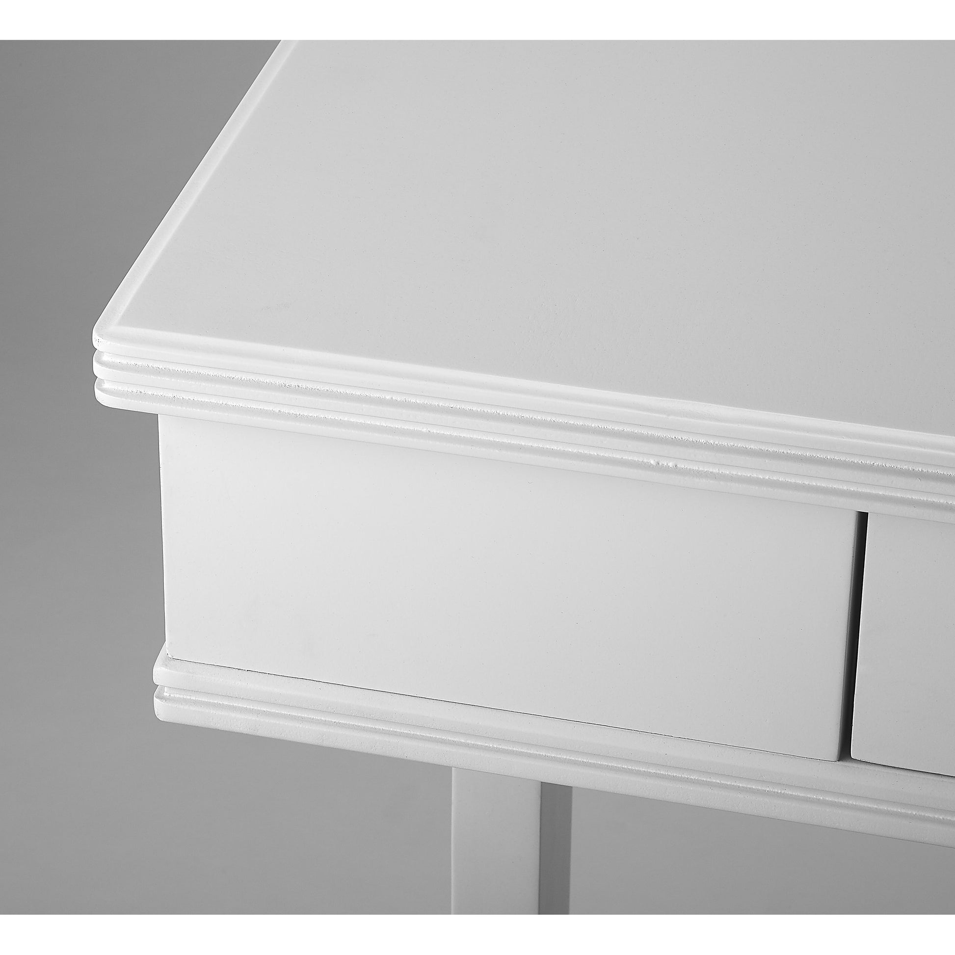 Alta Writing Desk by Butler Specialty Company. Made from acacia, pine wood solids, cherry veneer, mdf, antique brass hardware, metal drawer glides in a traditional style.