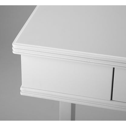 Alta Writing Desk by Butler Specialty Company. Made from acacia, pine wood solids, cherry veneer, mdf, antique brass hardware, metal drawer glides in a traditional style.