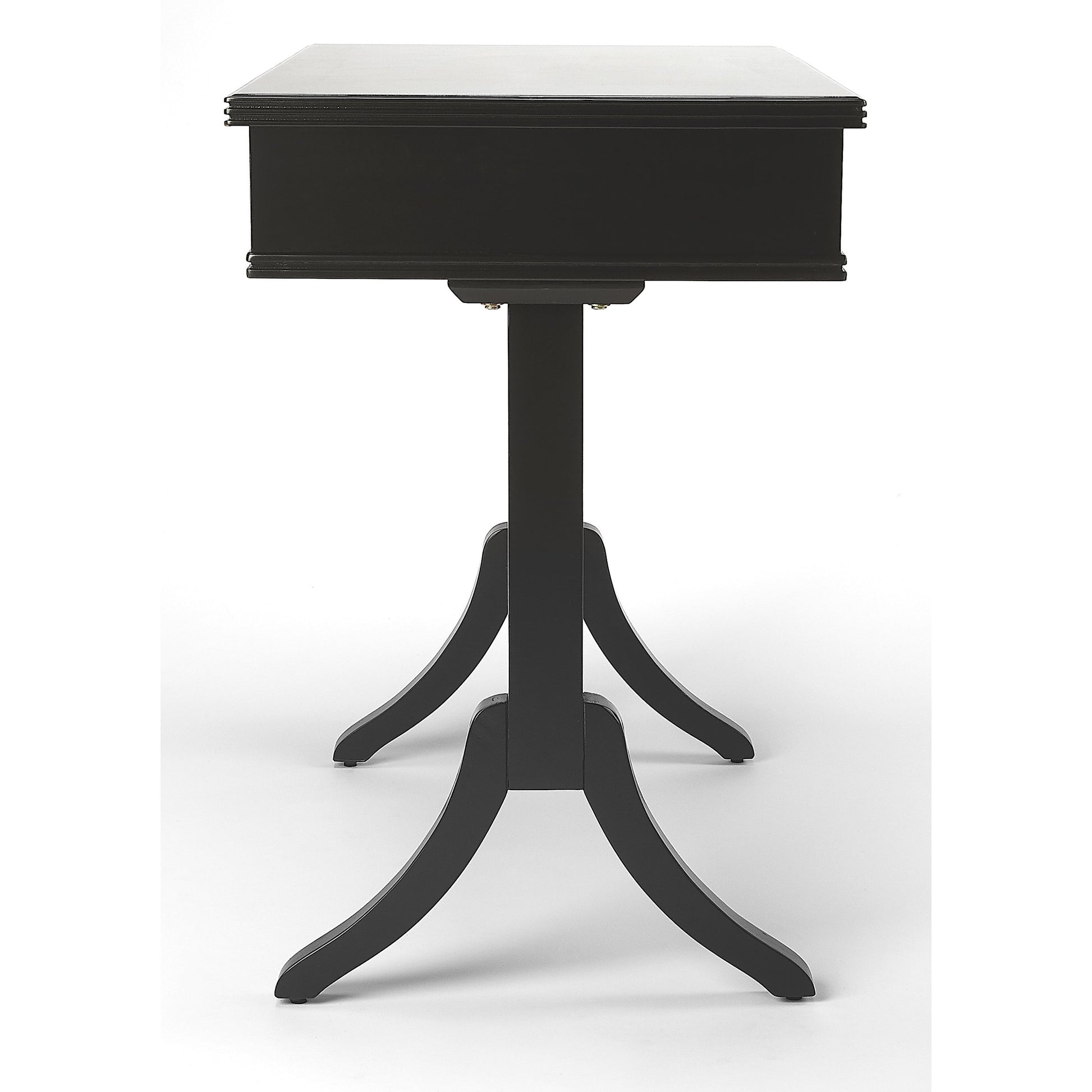 Alta Writing Desk by Butler Specialty Company. Made from acacia, pine wood solids, cherry veneer, mdf, antique brass hardware, metal drawer glides in a traditional style.