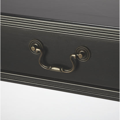 Alta Writing Desk by Butler Specialty Company. Made from acacia, pine wood solids, cherry veneer, mdf, antique brass hardware, metal drawer glides in a traditional style.