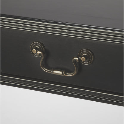 Alta Writing Desk by Butler Specialty Company. Made from acacia, pine wood solids, cherry veneer, mdf, antique brass hardware, metal drawer glides in a traditional style.