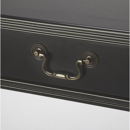 Alta Writing Desk by Butler Specialty Company. Made from acacia, pine wood solids, cherry veneer, mdf, antique brass hardware, metal drawer glides in a traditional style.