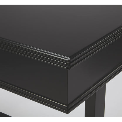 Alta Writing Desk by Butler Specialty Company. Made from acacia, pine wood solids, cherry veneer, mdf, antique brass hardware, metal drawer glides in a traditional style.