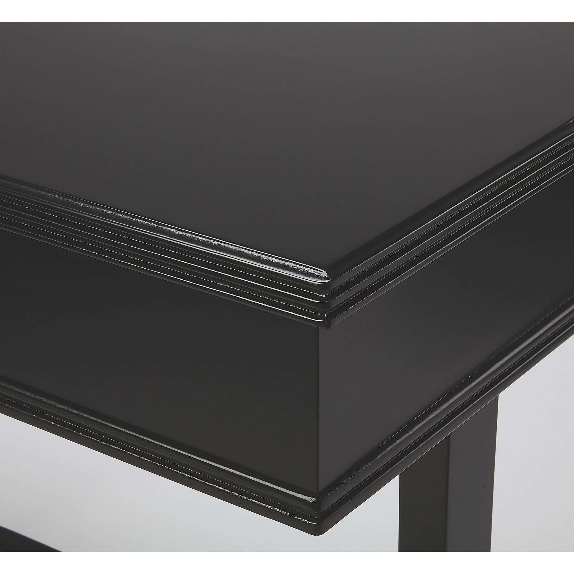 Alta Writing Desk by Butler Specialty Company. Made from acacia, pine wood solids, cherry veneer, mdf, antique brass hardware, metal drawer glides in a traditional style.