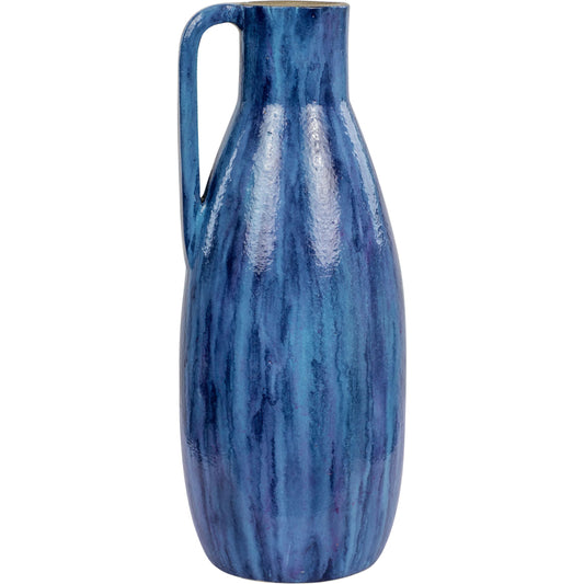 Avesta Ceramic Vase by Varaluz in blue lustro. Made from unique in a modern style.