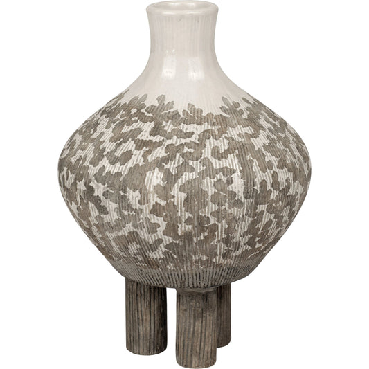 Burri Ceramic Vase by Varaluz in galaxy. Made from unique in a modern style.