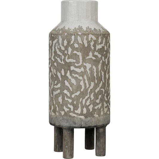 Burri Ceramic Vase by Varaluz in galaxy. Made from unique in a modern style.