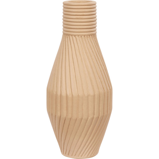 Linnea Ceramic Vase by Varaluz in wash brown. Made from unique in a modern style.