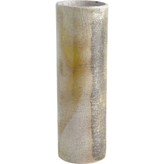 Golden Raku Vase by Global Views. Made from ceramic raku in a eclectic & global style.