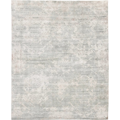 Lillian Rug by Exquisite Rugs in gray, rose. Made from wool, bamboo silk in a unique style.