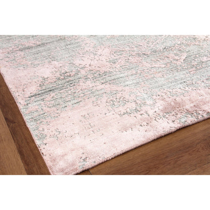 Lillian Rug by Exquisite Rugs in gray, rose. Made from wool, bamboo silk in a unique style.