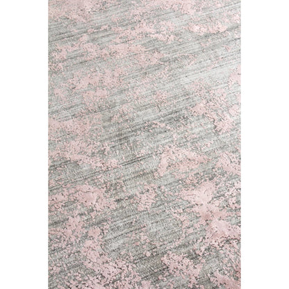 Lillian Rug by Exquisite Rugs in gray, rose. Made from wool, bamboo silk in a unique style.