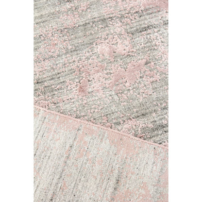 Lillian Rug by Exquisite Rugs in gray, rose. Made from wool, bamboo silk in a unique style.