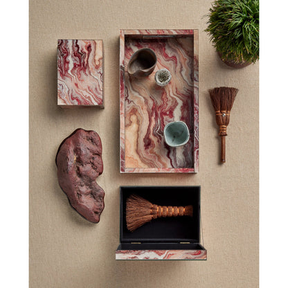 Interstellar Box Set by Currey and Company in dark green. Made from glass, paper, engineered wood in a modern style.