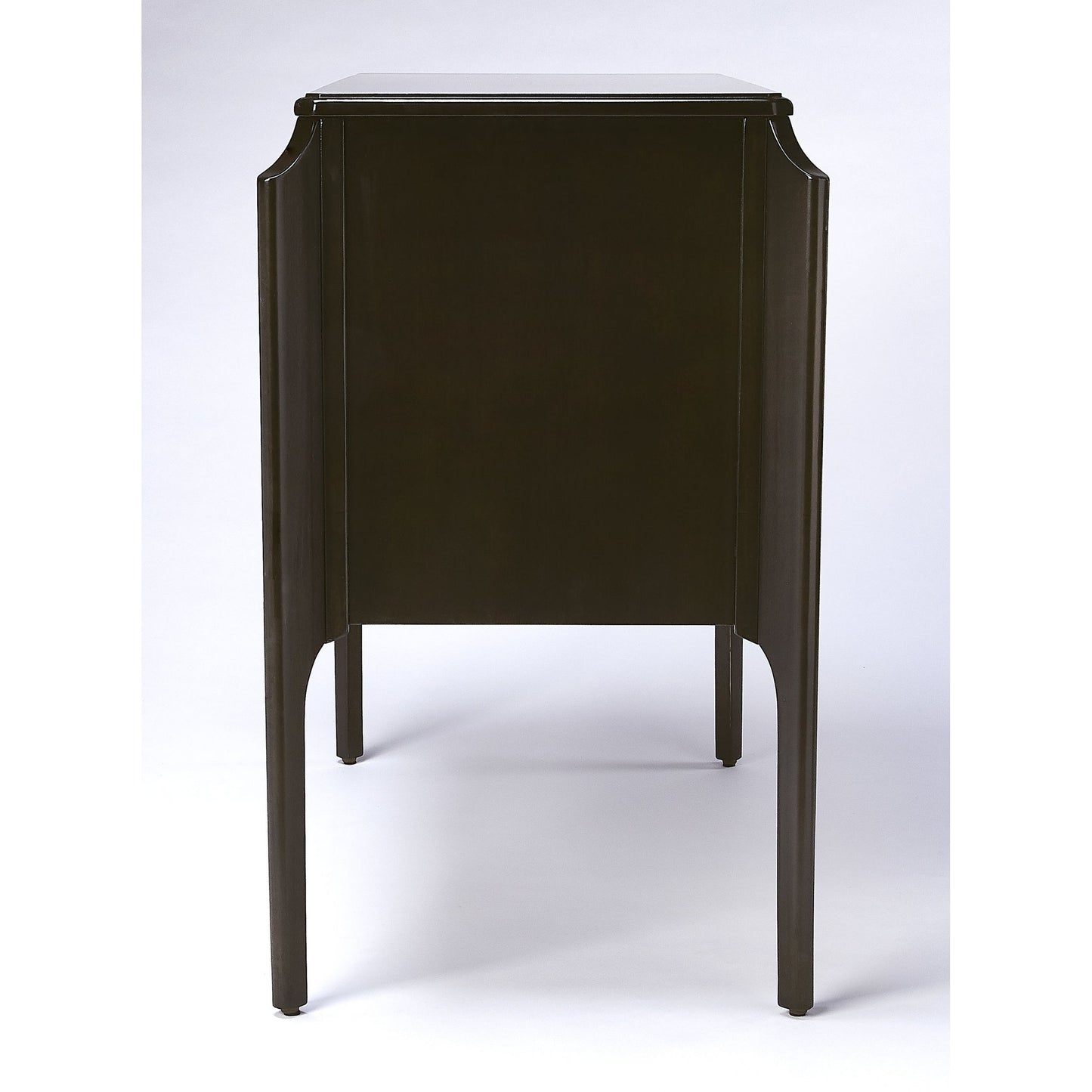 003 SR-770528 | Additional Silo | Wilshire Chest by Butler Specialty Company in dark brown and chocolate. Made from rubberwood solids, mdf, oak veneers, antique bronze finish hardware in a transitional style.