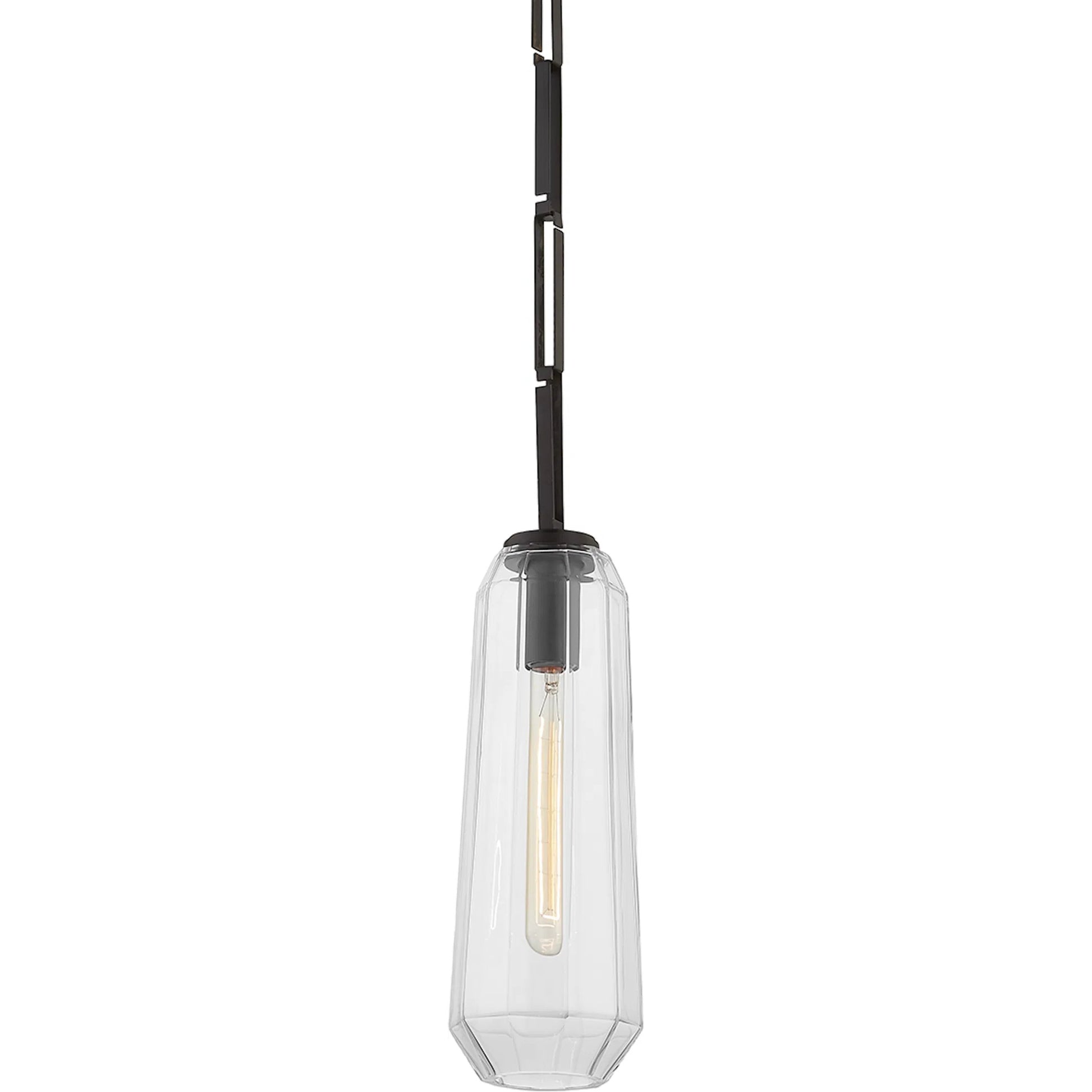 Copenhagen Pendant by Corbett. Made from brass in a modern style.