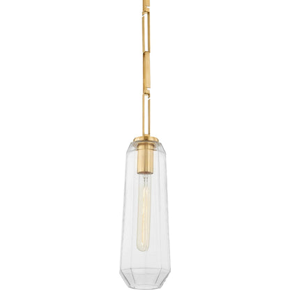 Copenhagen Pendant by Corbett. Made from brass in a modern style.