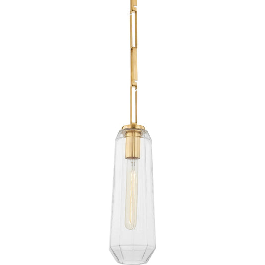 Copenhagen Pendant by Corbett. Made from brass in a modern style.
