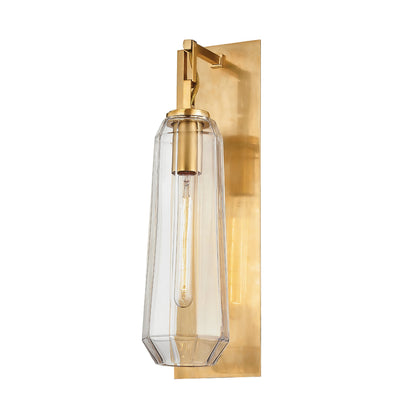 Copenhagen Sconce by Corbett. Made from brass in a modern style.