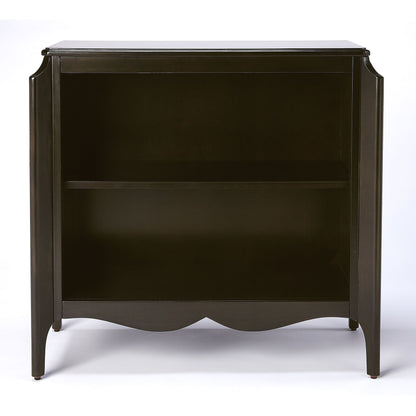 Wilshire Bookcase by Butler Specialty Company in white and glossy white. Made from rubberwood solids, oak veneers, mdf in a transitional style.
