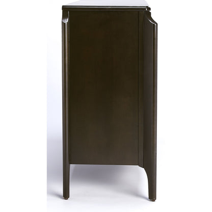 Wilshire Bookcase by Butler Specialty Company in white and glossy white. Made from rubberwood solids, oak veneers, mdf in a transitional style.