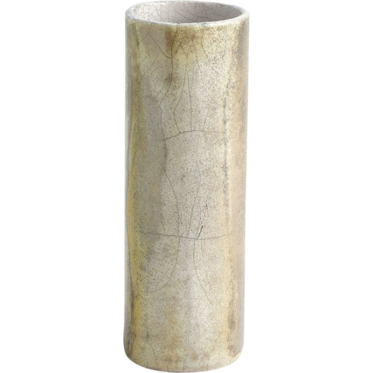 Golden Raku Vase by Global Views. Made from ceramic raku in a eclectic & global style.