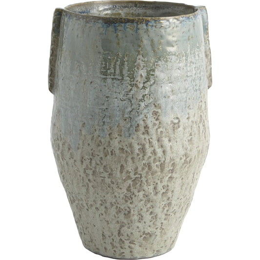 Pinch Pot Vase by Global Views in reactive seafoam. Made from ceramic in a eclectic & global style.