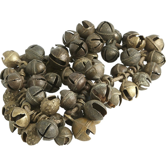 001 SR-891439 | Primary Silo | Brass Bell Cluster by Global Views. Made from brass, jute in a rustic style.
