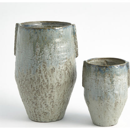 Pinch Pot Vase by Global Views in reactive seafoam. Made from ceramic in a eclectic & global style.