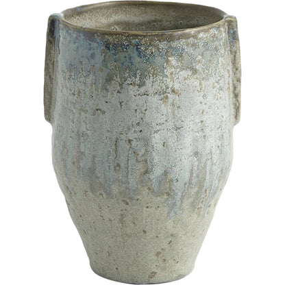 Pinch Pot Vase by Global Views in reactive seafoam. Made from ceramic in a eclectic & global style.