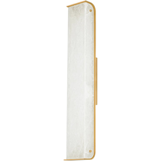 Hera Wall Sconce by Corbett in vintage brass. Made from brass in a unique style.