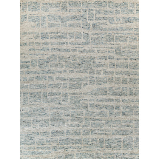 Aldridge Rug by Exquisite Rugs in light blue, ivory. Made from wool, bamboo silk in a unique style.