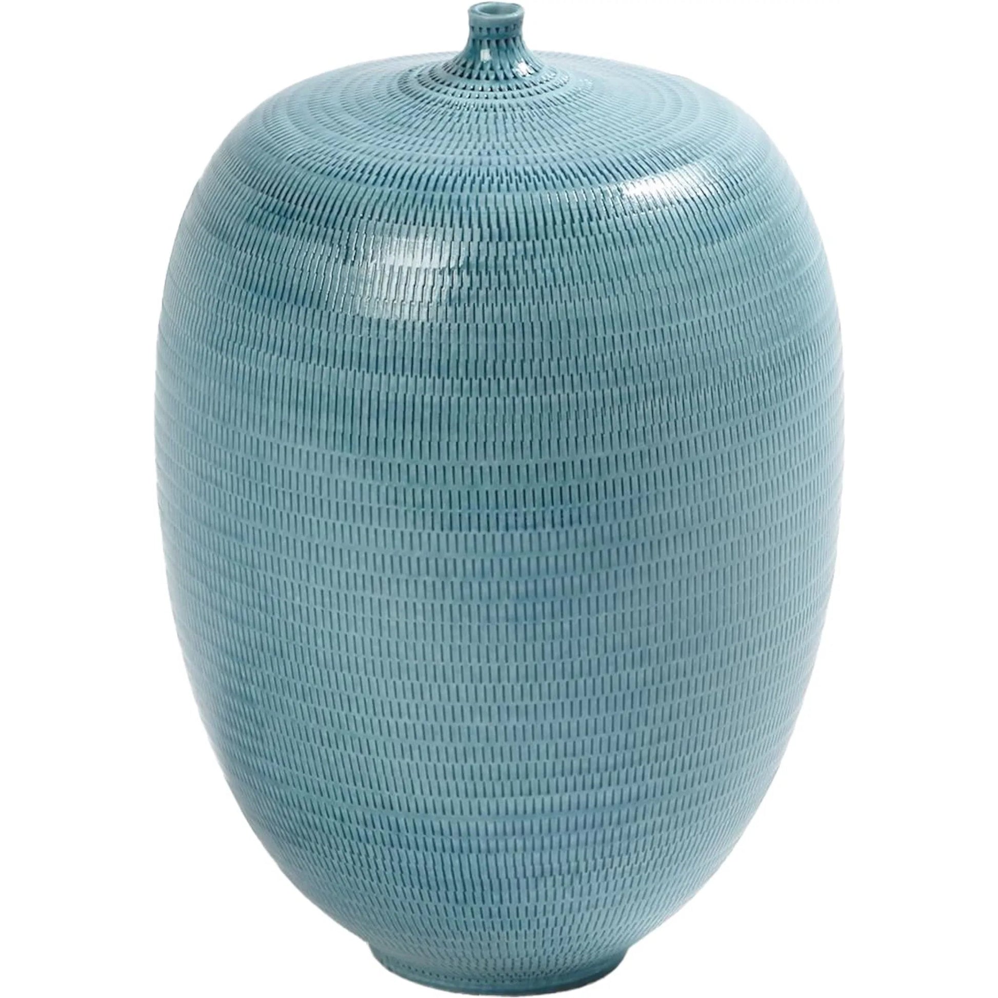 Fat Bottle by Global Views. Made from porcelain in a coastal style.