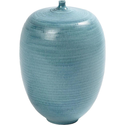 Fat Bottle by Global Views. Made from porcelain in a coastal style.