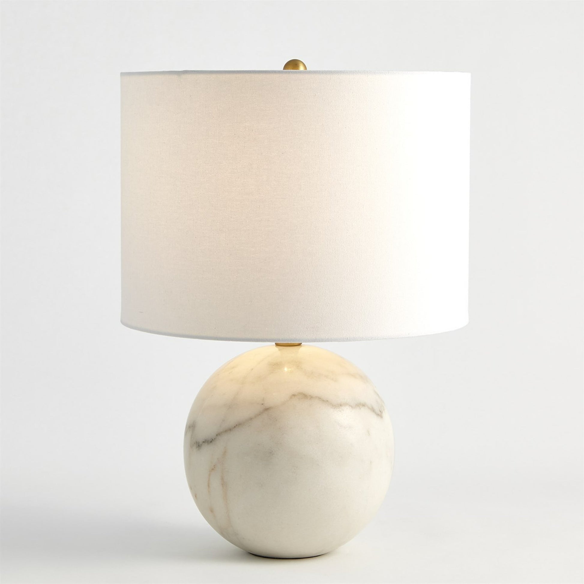 Marble Sphere Lamp by Global Views. Made from marble in a modern style.