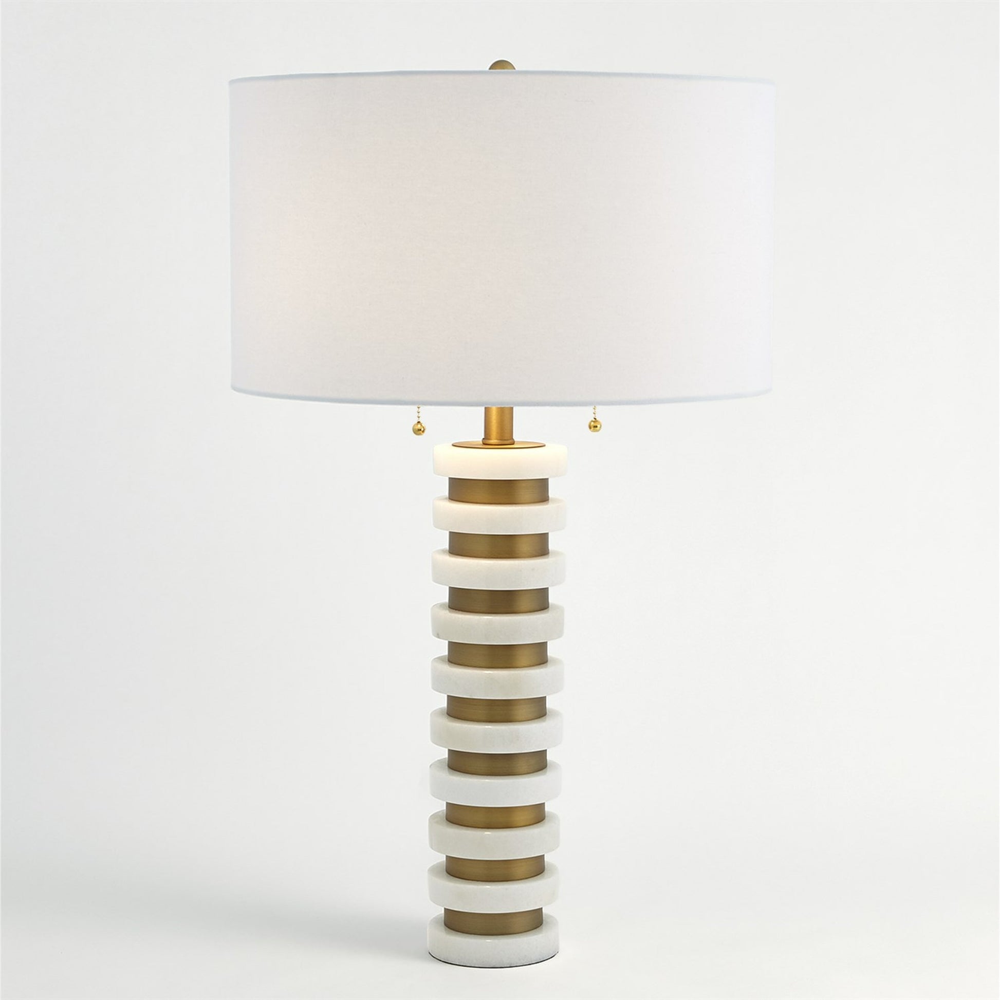 Marble Stack Lamp by Global Views. Made from unique in a transitional style.