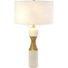 Marble Cinch Lamp by Global Views. Made from marble, brass in a transitional style.