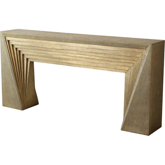 Deco Console by Global Views. Made from mdf, metal in a modern style.