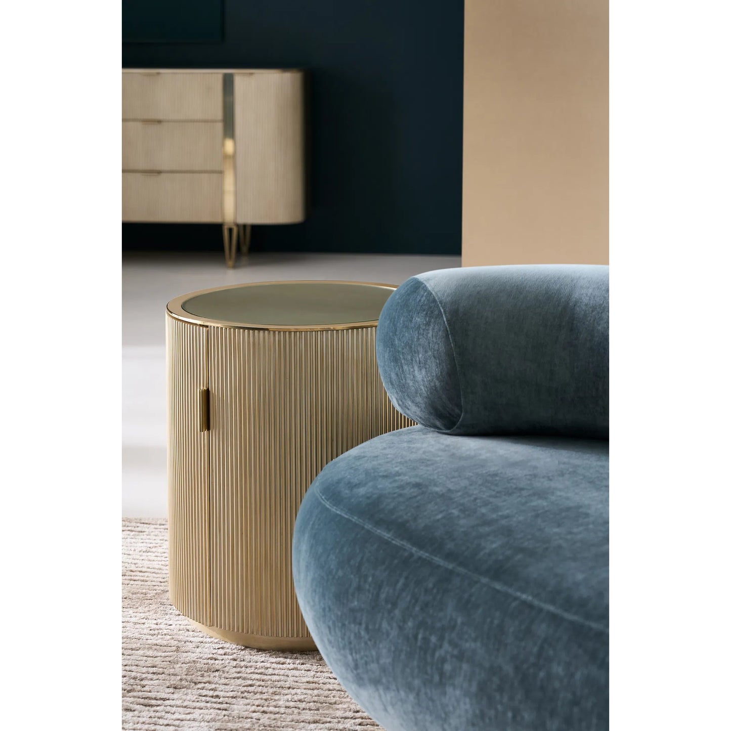 013 SI-2370798 | Lifestyle | Love Round End Table by Caracole. Made from unique in a modern style.