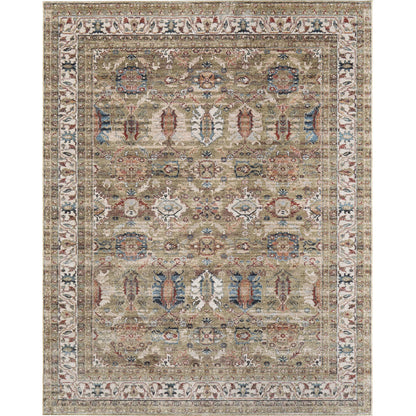 Pearson Traditional Persian PRS39SJF Rug by Feizy in green, ivory, blue. Made from polyester in a unique style.