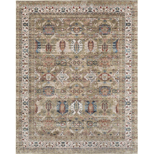 Pearson Traditional Persian PRS39SJF Rug by Feizy in green, ivory, blue. Made from polyester in a unique style.