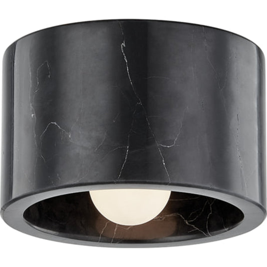 Bleecker Flush Mount by Hudson Valley in polished nickel. Made from brass in a modern style.
