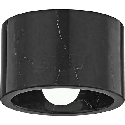 Bleecker Flush Mount by Hudson Valley in polished nickel. Made from brass in a modern style.